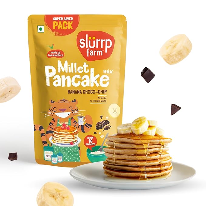 Slurrp Farm Banana Choco Chip Millet Pancake Mix