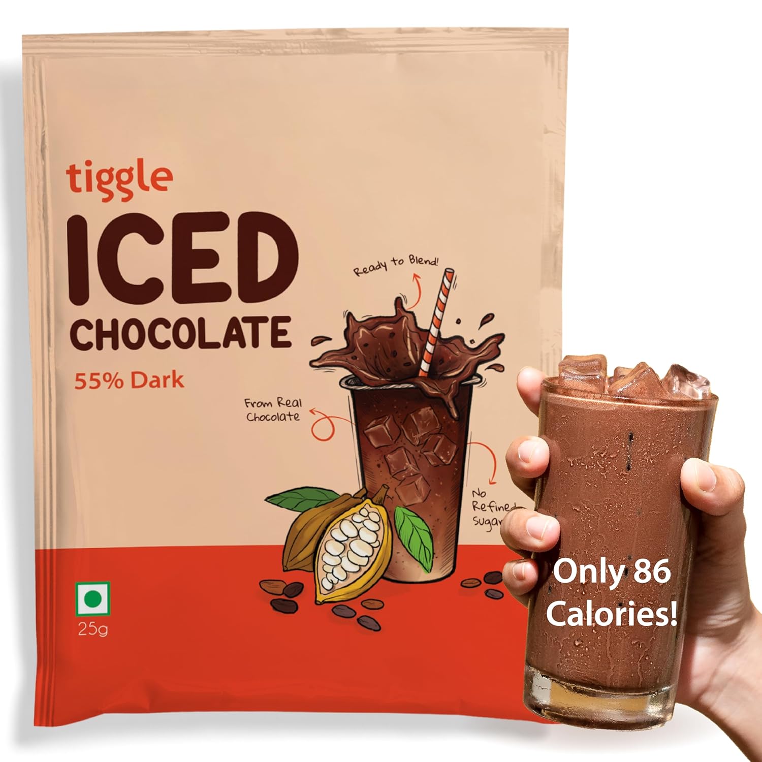 tiggle 55% Dark Iced/Cold Chocolate Mix