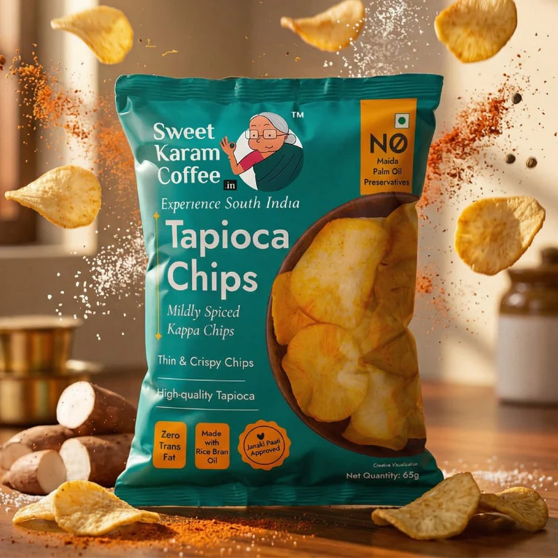 Sweet Karam Coffee Kerala Tapioca Chips