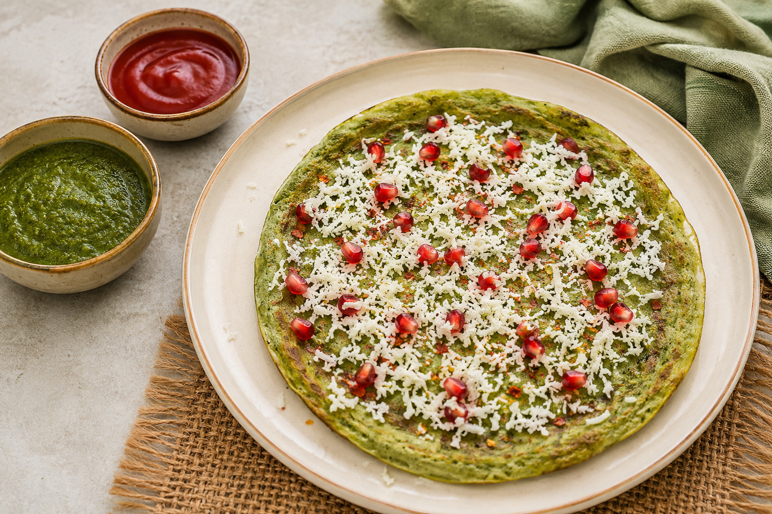 Moong dal cheela
